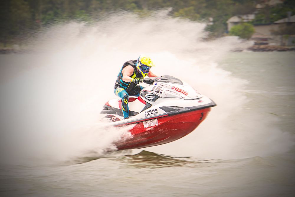 Mitch Wayt racing towards the chequered-flag during the final round of the QPWC Stock-Class Race Series, in December 2015