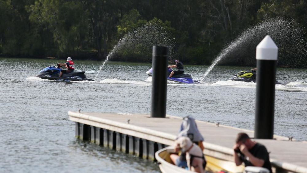Authorities have installed CCTV cameras along the Georges River for the first time to catch jet skiers breaking the rules. Picture: Ian Svegovic