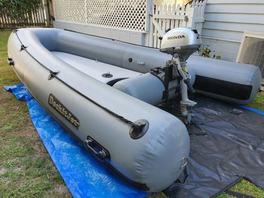 outboard motor on pwc tender