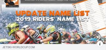 Thai Airways International Jet Ski World Cup 2019 – Aussie Riders List