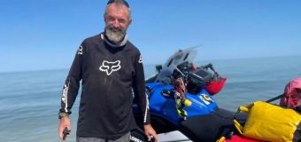 Jet ski rider Lindsay Warner 5 days away from a 5 month mission to ride around Australia